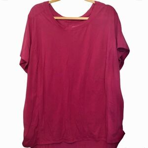 Terra & Sky hot pink everyday T-shirt cheap Plus size 2XL-22W